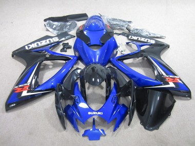 Azul Negro Carenado Moto GSXR 750 K6 06-07