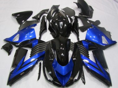 Azul Negro Carenado Moto ZX14R ZZR 1400 06-11