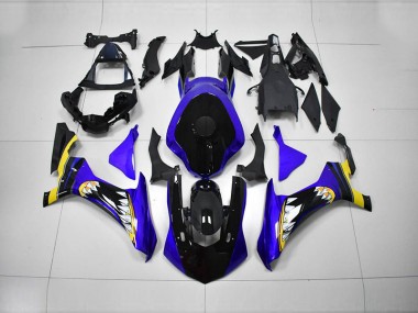 Azul Negro Inyección Kits Carenado Moto R1 15-19