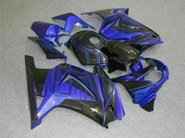 Azul Negro Kit Carenado ABS Completo EX250 08-12 Azul Negro Kit Carenado ABS Completo EX250 08-12
