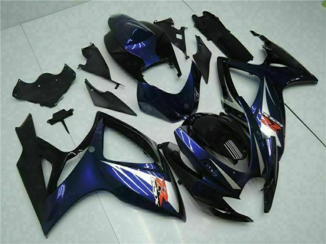 Azul Negro Kit Carenado ABS Completo GSXR 600 / 750 K6 06-07 Azul Negro Kit Carenado ABS Completo GSXR 600 / 750 K6 06-07