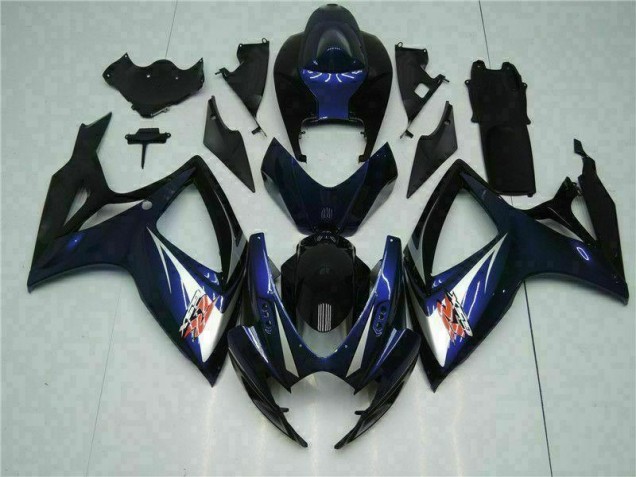 Azul Negro Kit Carenado ABS Completo GSXR 600 / 750 K6 06-07 Azul Negro Kit Carenado ABS Completo GSXR 600 / 750 K6 06-07