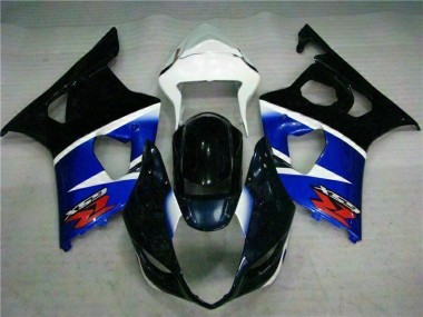 Azul Negro Kit Completo Carenado Moto GSXR 1000 K3 03-04