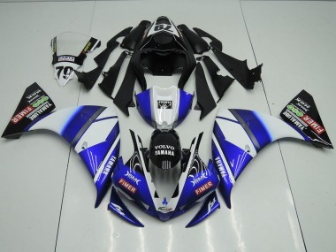 Azul Negro Sterilgarda Carenado Moto R1 12-14