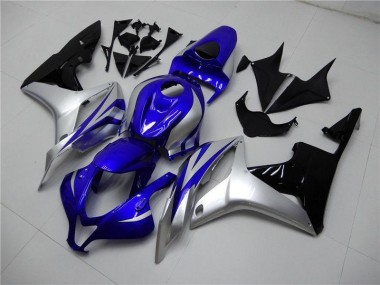 Azul Plata Negro Carenado Moto CBR 600 RR 07-08