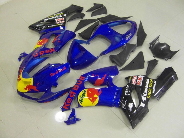 Azul Red Bull Carenado Moto ZX6R 05-06 Azul Red Bull Carenado Moto ZX6R 05-06