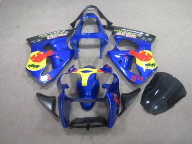 Azul Red Bull Ninja Carenado Moto ZX6R 00-02