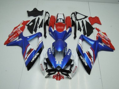 Azul & Rojo Carenado Moto GSXR 1000 K9 09-16