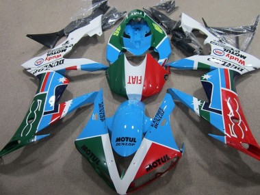 Azul Rojo Verde Motul Kits Carenado Moto CBR 1000 RR 04-05