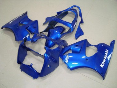 Azul con Blanco Calcomanías Carenado Moto ZX6R 00-02