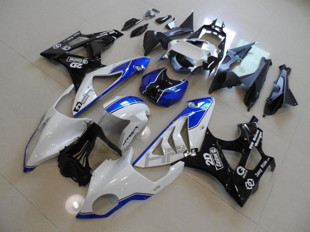 Blanco Azul ABS Moto Plásticos S1000RR 09-14 Blanco Azul ABS Moto Plásticos S1000RR 09-14