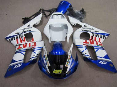 Blanco Azul Fiat 46 Carenado Moto R6 98-02