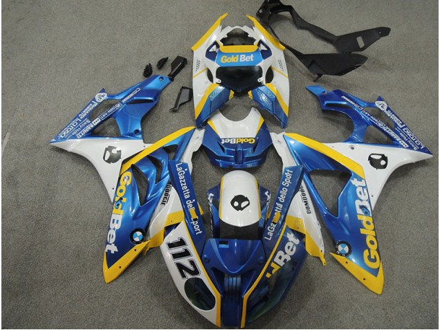 Blanco Azul GoldBet 112 Carenado Moto S1000RR 09-14 Blanco Azul GoldBet 112 Carenado Moto S1000RR 09-14