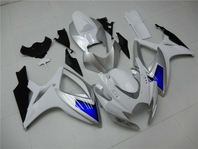 Blanco Azul Kit Carenado ABS Completo GSXR 600 / 750 K6 06-07 Blanco Azul Kit Carenado ABS Completo GSXR 600 / 750 K6 06-07