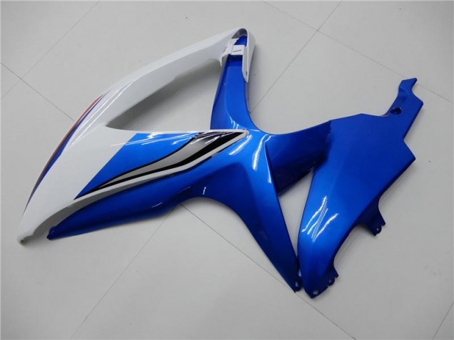 Blanco Azul Kit Carenado Moto GSXR 600 / 750 K8 08-10 Blanco Azul Kit Carenado Moto GSXR 600 / 750 K8 08-10