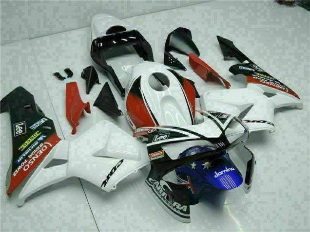 Blanco Azul Kits Completo Carenado Moto CBR 600 RR 03-04 Blanco Azul Kits Completo Carenado Moto CBR 600 RR 03-04