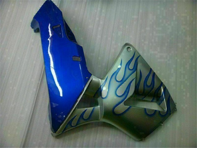 Blanco Azul Llama Carenado Moto CBR 600 RR 05-06 Blanco Azul Llama Carenado Moto CBR 600 RR 05-06