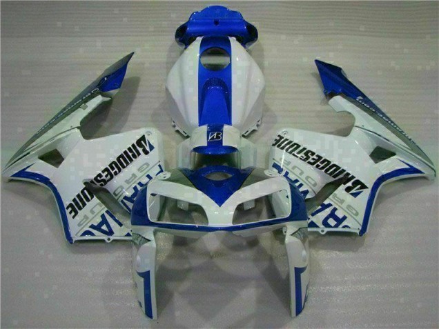 Blanco Azul Moto Plástica CBR 600 RR 05-06 Blanco Azul Moto Plástica CBR 600 RR 05-06
