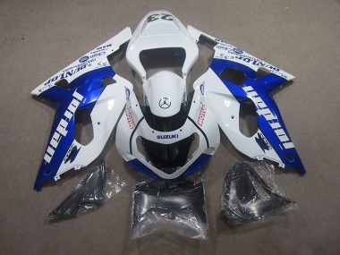Blanco Azul Motul Carenado Moto GSXR 750 K1 K2 K3 01-03