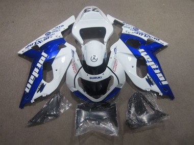 Blanco Azul Motul Carrocería Motocicletas GSXR 600 K1 K2 K3 01-03