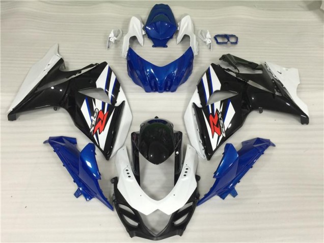 Blanco Azul Negro Carenados Moto GSXR 1000 K9 09-16 Blanco Azul Negro Carenados Moto GSXR 1000 K9 09-16