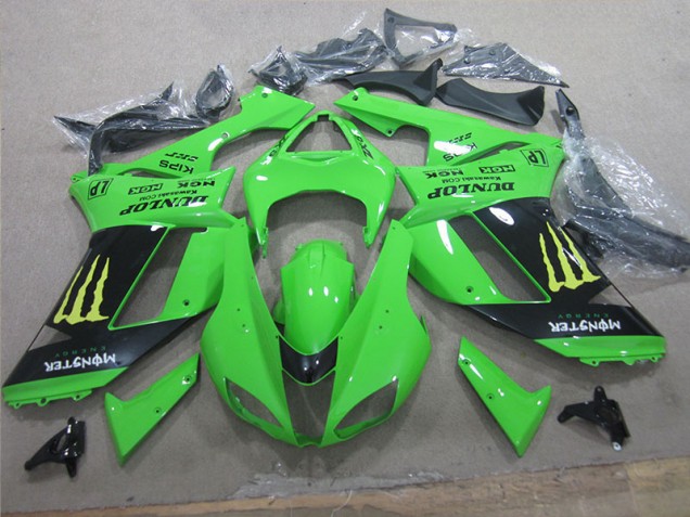 Blanco Azul Ninja Carenado Moto ZX6R 07-08 Blanco Azul Ninja Carenado Moto ZX6R 07-08