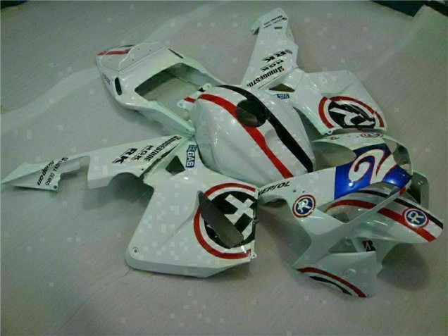 Blanco Azul R 2 Carenado Moto CBR 600 RR 03-04 Blanco Azul R 2 Carenado Moto CBR 600 RR 03-04