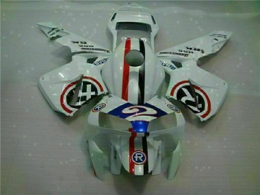 Blanco Azul R 2 Carenado Moto CBR 600 RR 03-04