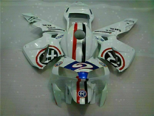 Blanco Azul R 2 Carenado Moto CBR 600 RR 03-04 Blanco Azul R 2 Carenado Moto CBR 600 RR 03-04
