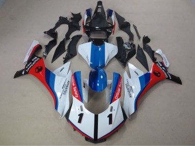 Blanco Azul Rojo Advantec Carenado Moto R1 15-19