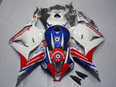 Blanco Azul Rojo Moto Plástica CBR 600 RR 09-12