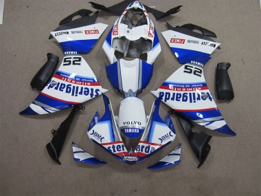 Blanco Azul Volvo Sterilgarda 25 Carenado Moto R1 12-14