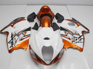 Blanco Naranja Carenado Moto GSXR 1300 Hayabusa 96-07