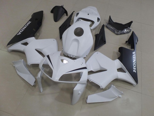 Blanco Negro ABS Moto Plástica CBR 600 RR 05-06 Blanco Negro ABS Moto Plástica CBR 600 RR 05-06