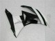 Blanco Negro ABS Moto Plástica ZX6R 09-12 Blanco Negro ABS Moto Plástica ZX6R 09-12