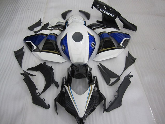 Blanco Negro Azul Carenado Moto CBR 1000 RR 08-11 Blanco Negro Azul Carenado Moto CBR 1000 RR 08-11