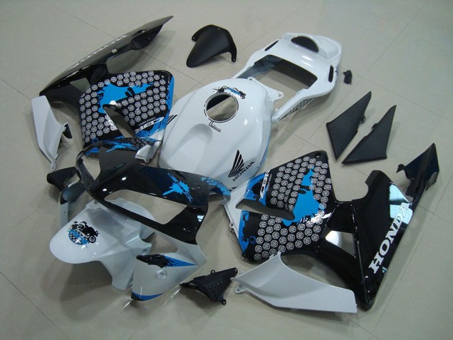 Blanco Negro Azul Carenados Moto CBR 600 RR 03-04 Blanco Negro Azul Carenados Moto CBR 600 RR 03-04
