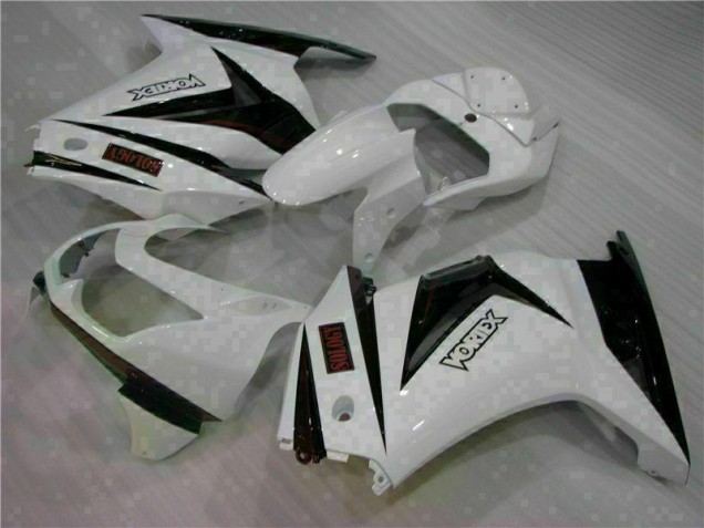 Blanco Negro Carenado Moto EX250 08-12 Blanco Negro Carenado Moto EX250 08-12