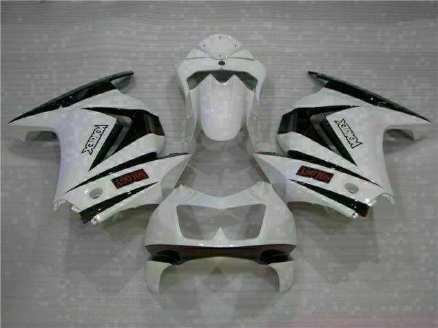 Blanco Negro Carenado Moto EX250 08-12 Blanco Negro Carenado Moto EX250 08-12