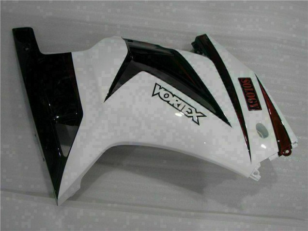 Blanco Negro Carenado Moto EX250 08-12 Blanco Negro Carenado Moto EX250 08-12