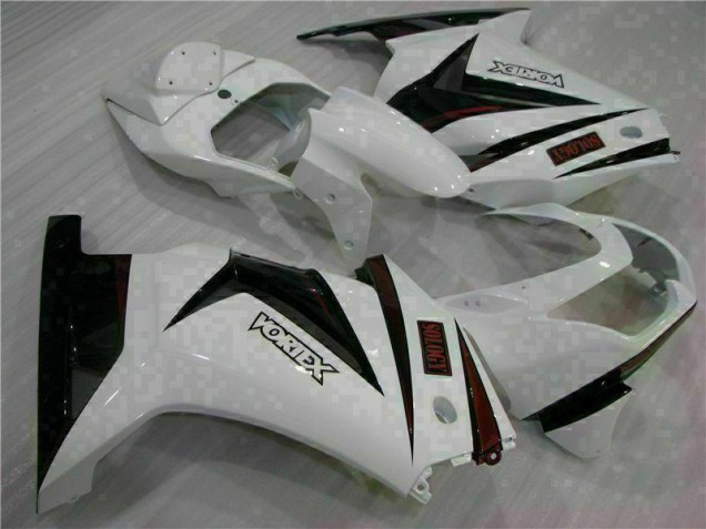 Blanco Negro Carenado Moto EX250 08-12 Blanco Negro Carenado Moto EX250 08-12