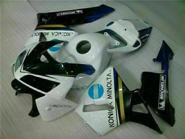 Blanco Negro Carenado & Plástico Moto CBR 600 RR 05-06 Blanco Negro Carenado & Plástico Moto CBR 600 RR 05-06