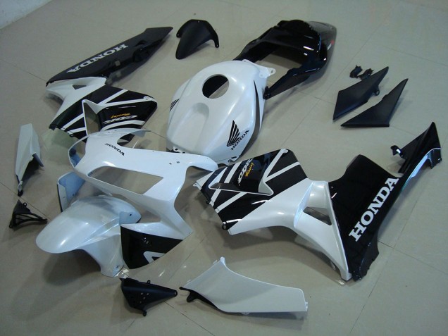 Blanco Negro Carenados Moto CBR 600 RR 03-04