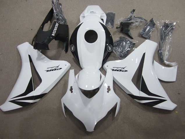 Blanco Negro Fireblade Carenado Moto CBR 1000 RR 08-11 Blanco Negro Fireblade Carenado Moto CBR 1000 RR 08-11