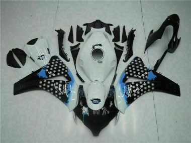 Blanco Negro Inyección Kit Carenado Moto CBR 1000 RR 08-11