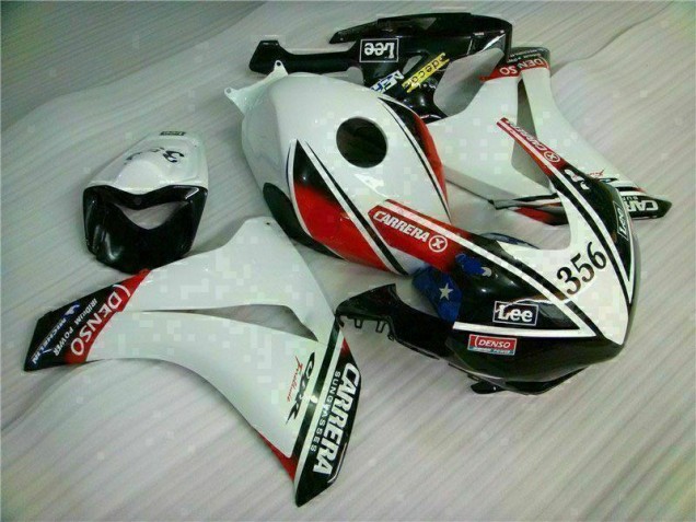 Blanco Negro Kit Carenado Inyección CBR 1000 RR 08-11 Blanco Negro Kit Carenado Inyección CBR 1000 RR 08-11