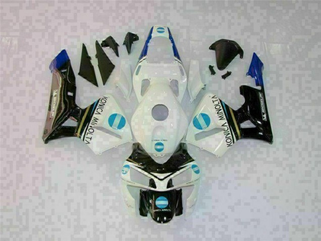Blanco Negro Kit Completo Carenado Moto CBR 600 RR 03-04 Blanco Negro Kit Completo Carenado Moto CBR 600 RR 03-04