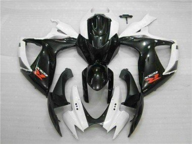Blanco Negro Kits ABS Carenado Motocicleta GSXR 600 / 750 K6 06-07