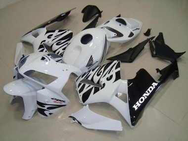 Blanco Negro Kits Completo Carenado Moto ABS CBR 600 RR 05-06