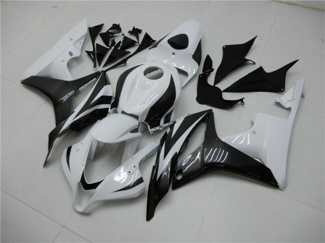 Blanco Negro Kits Completo Carenado Moto CBR 600 RR 07-08 Blanco Negro Kits Completo Carenado Moto CBR 600 RR 07-08